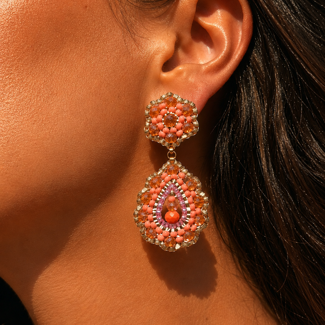 Lioba - Peach/Gold