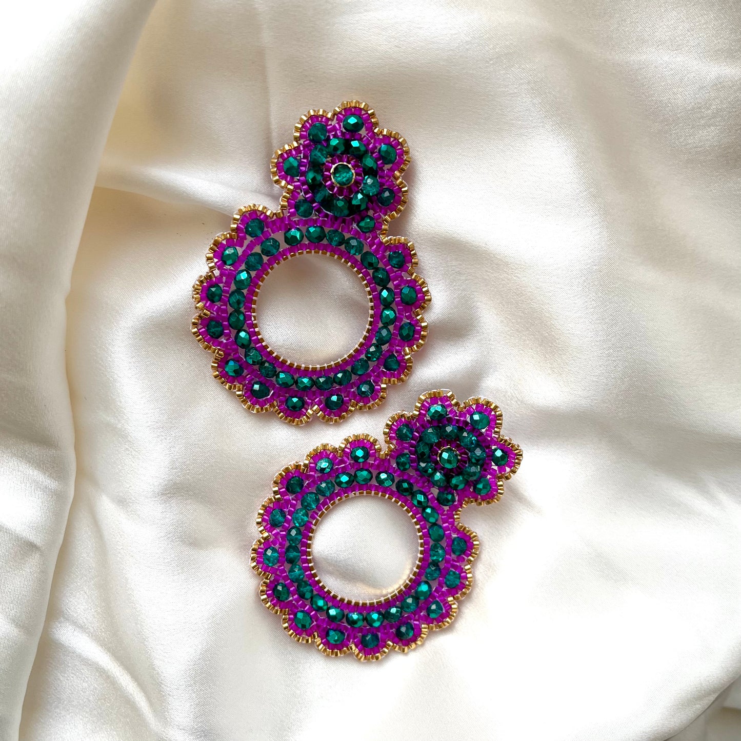 Maria Theresia - Pink and Sparkling Green