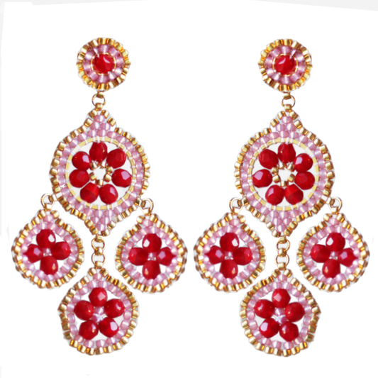 Fatima - Cherry Red and Rose