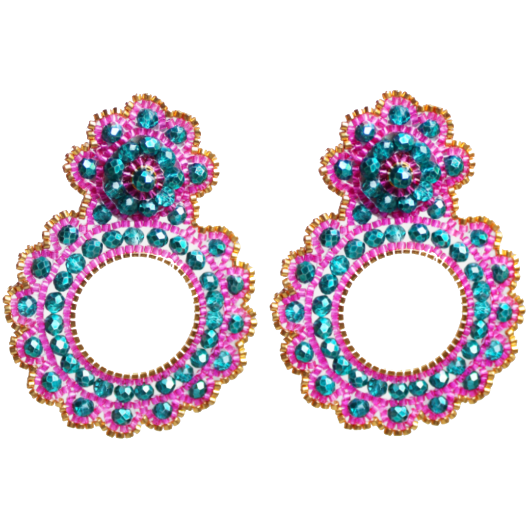 Maria Theresia – Rosa und Glitzergrün